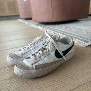 Nike Gray and White Nike Blazer Shoes